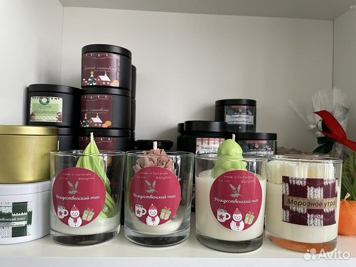 Свечи новогодние