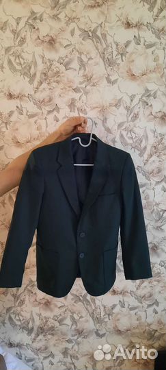 Пиджак школьный зеленый для мальчика