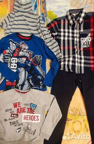 Вещи пакетом на мальчика 128