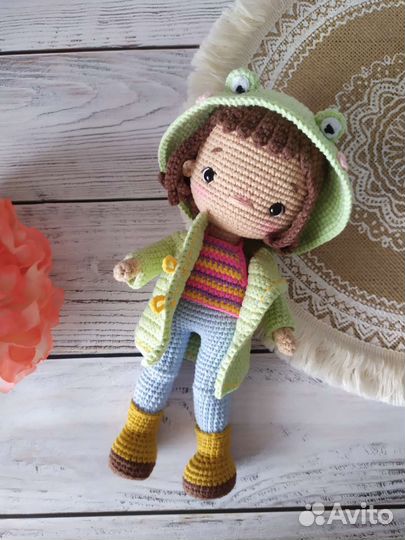 Кукла ручной работы крючком