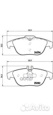 Колодки тормозные P50104 P50104 Brembo