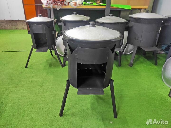 Казан чугунный 10л + Печь