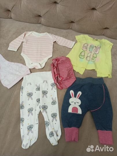 Вещи пакетом на девочку 56, 62р