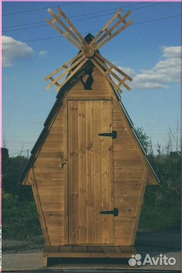 Уличный туалет с декором ажг 499