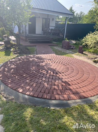 Укладка тротуарной плитки благоустройства