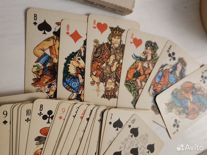 Игральные карты СССР с ласковым покрытием