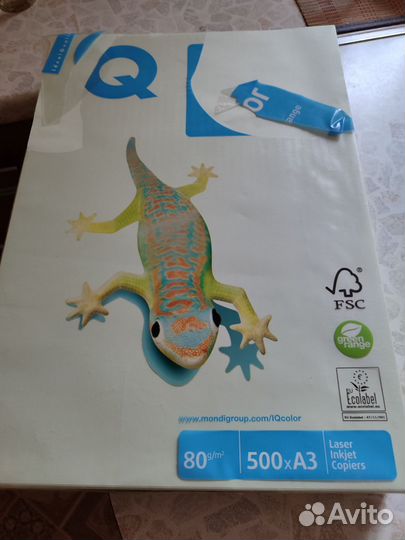 Бумага цветная для печати А3