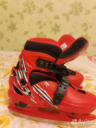Коньки детские раздвижные 34 37