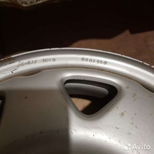 Диски стальные J15х6JJ серебристые