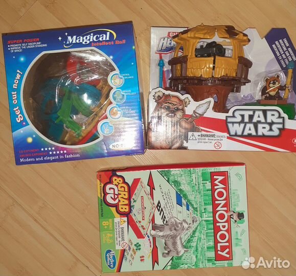 Игра монополия,Уно, Шар- лабиринт, Звездные воины