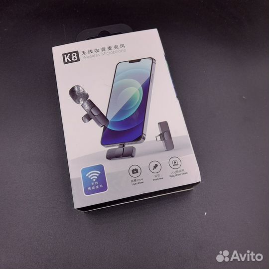 Микрофон беспроводной петличный Type-C K8