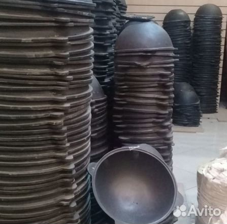 Казан узбекский 22л. круглое дно