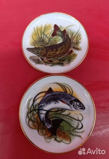 Набор блюдец Рыбы от Kaiser Porzellan. Германия