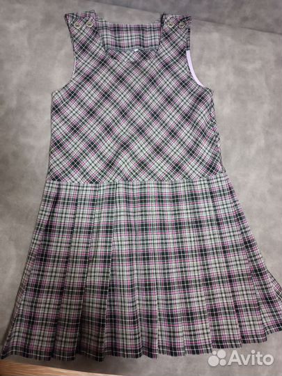 Школьный сарафан 2шт. 1-2 класс 36 размер