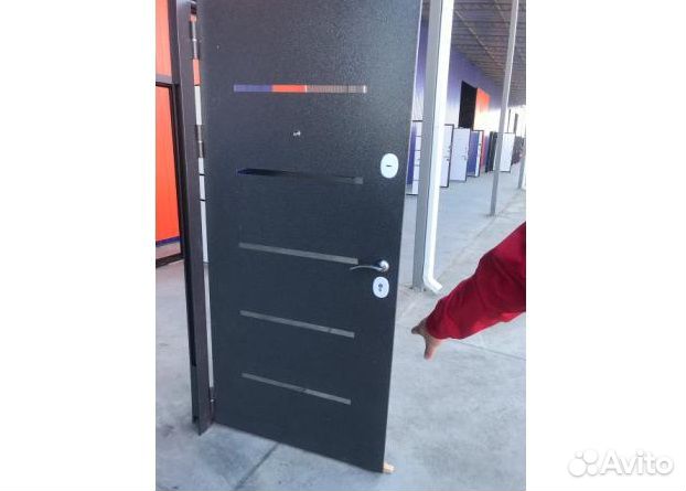 Дверь входная 8,5см «Токио С» Серый Букле/ Белый