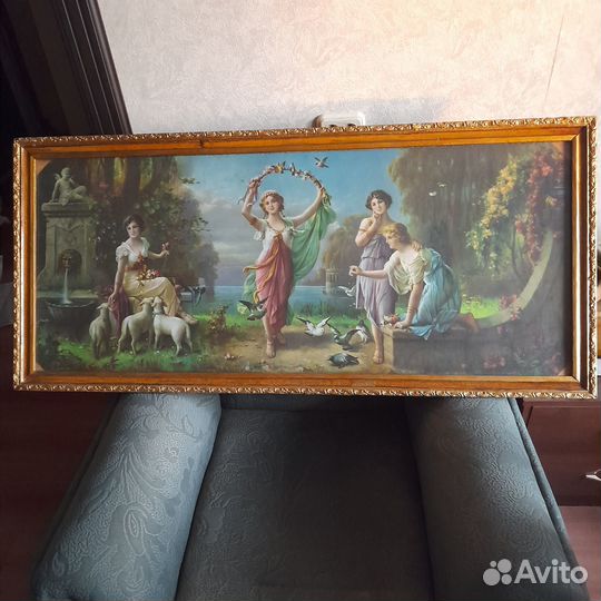 Картины репродукции в багетных рамах