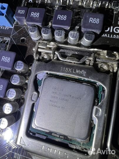 Материнская алата p8b75-v + i5 3470 + озу 16 гб