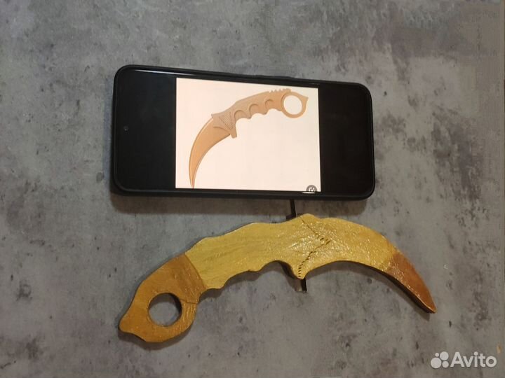 Керамбит голд из стандофф 2