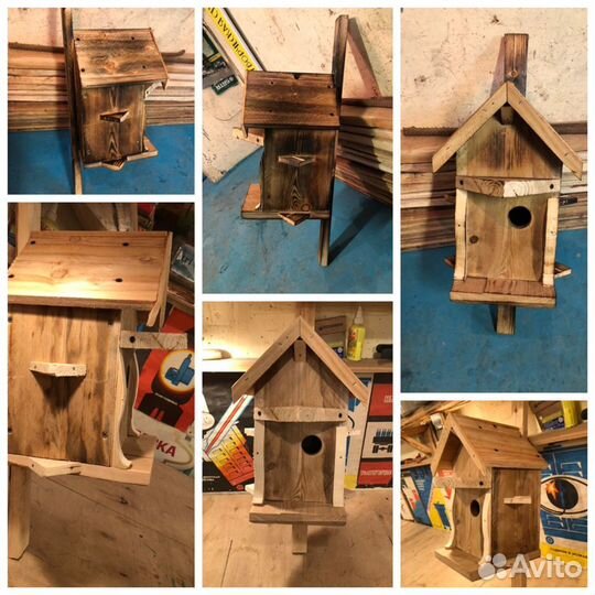 Когтеточки, будки, вольеры, скворечники, кормушки