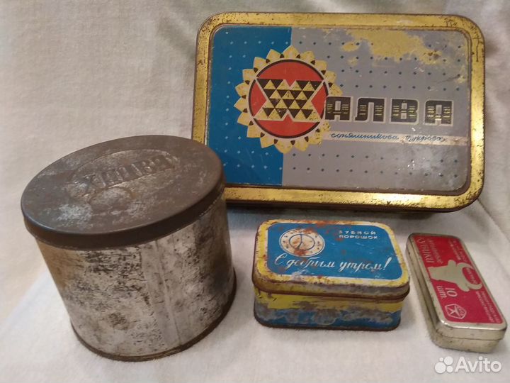 Жестяные банки, коробки Редкость СССР
