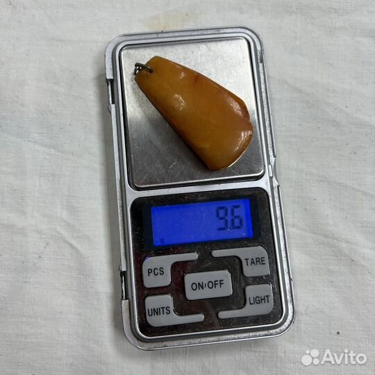 Янтарь подвеска СССР, кулон янтарь (сзр)