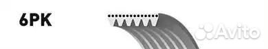 6PK1270 Поликлиновый ремень привода вспомогательных агрегатов micro-v, gates 6pk1270 для а/м fiat, f