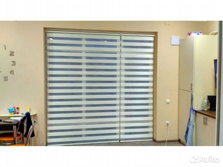 Рулонные шторы день ночь зебра G37815-Э86401