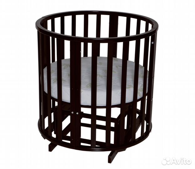 Детская кроватка трансформер круглая/овальная