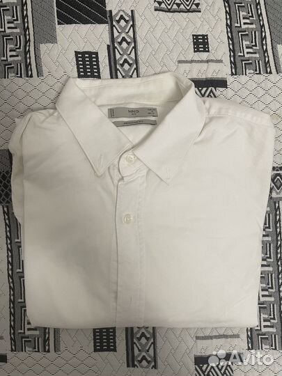 Рубашка белая Mango