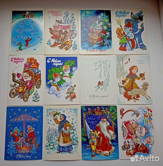 Открытки новогодние СССР