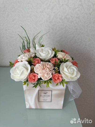 Набор косметики, подарок девушке, букет из мыла