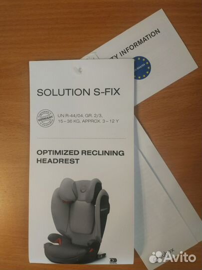 Детское автокресло Cybex Solution S-Fix 15-36кг