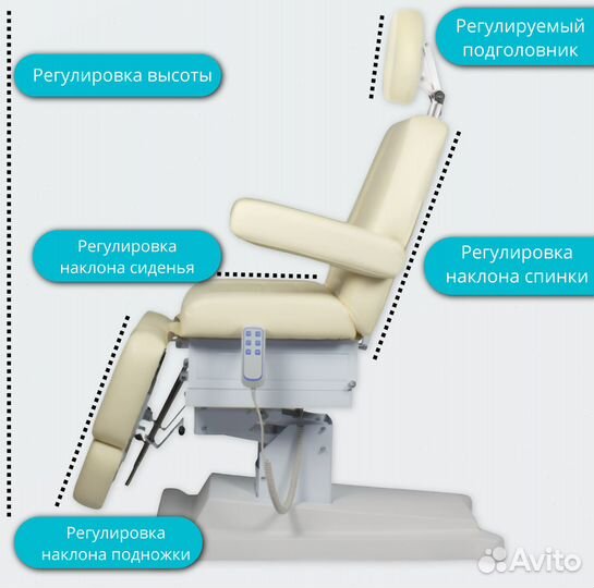 Педикюрное кресло с Электроприводом Сириус-10