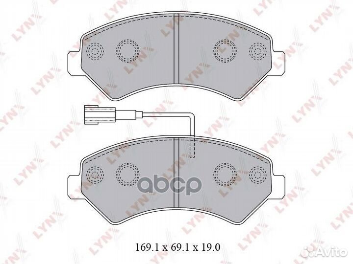 Колодки тормозные передние citroen Jumper fiat