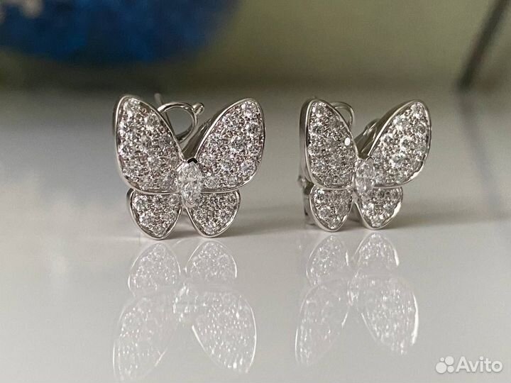 Серьги Van Cleef Two Butterfly