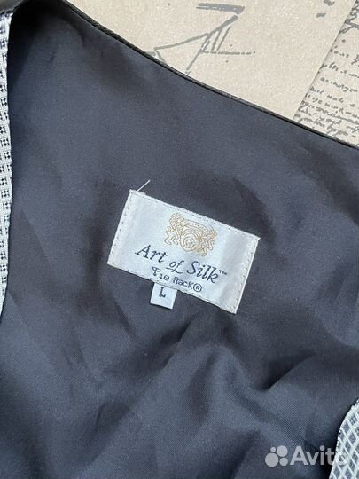 Жилет из 100% шелка мужской made in UK