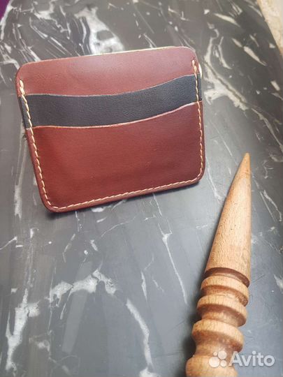 Обложка для паспорта и кардхолдер кожаная