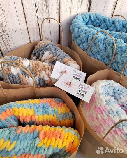 Плед из Alize puffy