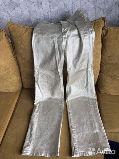 Джинсы золотые