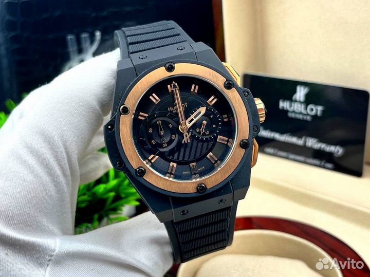 Мощные мужские наручные часы Hublot премиум