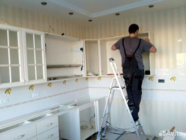 Сборка мебели установка кухни