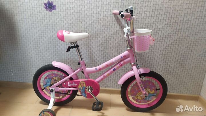 Детский двухколёсный велосипед (четырех колесный)