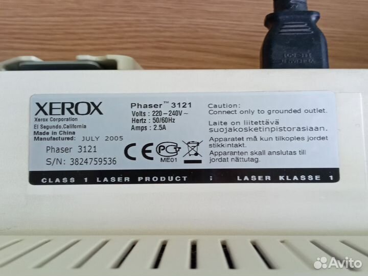 Принтер xerox phaser 3121
