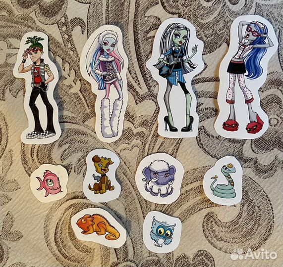 Наклейки стикеры монстер хай monster high