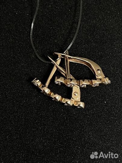 Золотые серьги 585 проба. Арт121