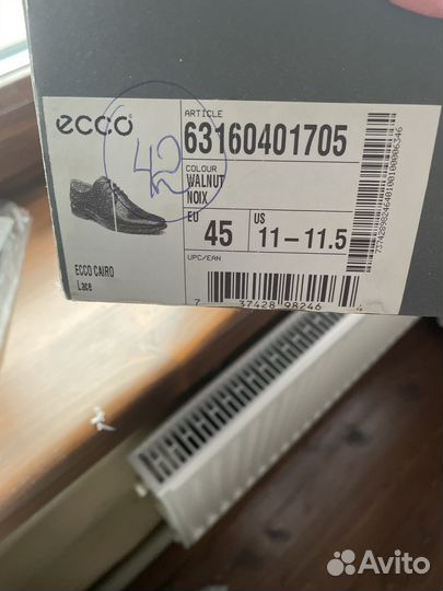 Туфли мужские Ecco 45 размер оригинал