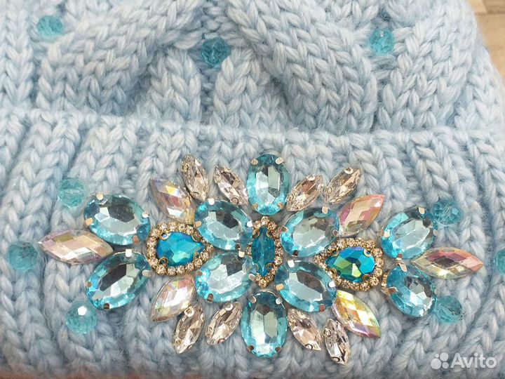 Комплект шапок мама-дочка