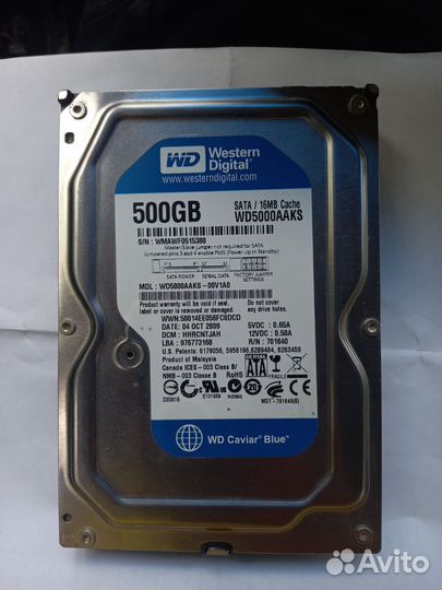Жесткий диск 500 гб hdd wd SATA