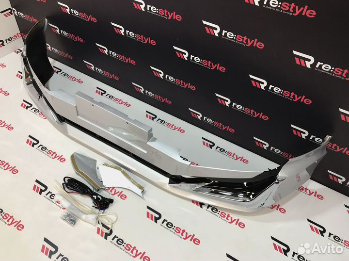 Юбка переднего бампера Toyota Land Cruiser Prado