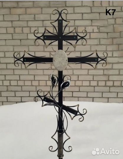 Кованый крест на могилу К7